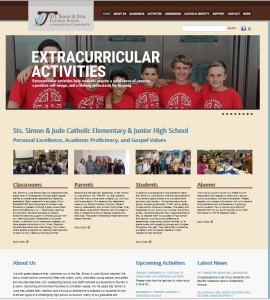 Sts. Simon & Jude Catholic Elementary & Junior High School in Huntington Beach California was in need of a new website that was search engine & mobile friendly and allowed the client easy page updates. GANZ Media delivered this 100+ page WordPress website in under 3 months!